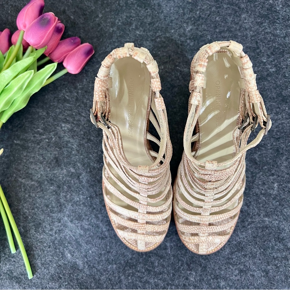 Opening Ceremony-Platform Caged Straps Buckled Sa… - image 4